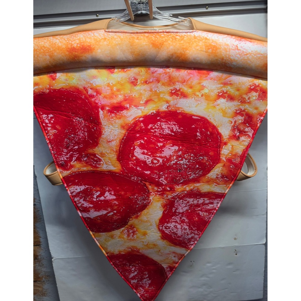 Spirit Halloween Pizza Slice Costume One Size Pepperoni Food Tunic Unisex Adult